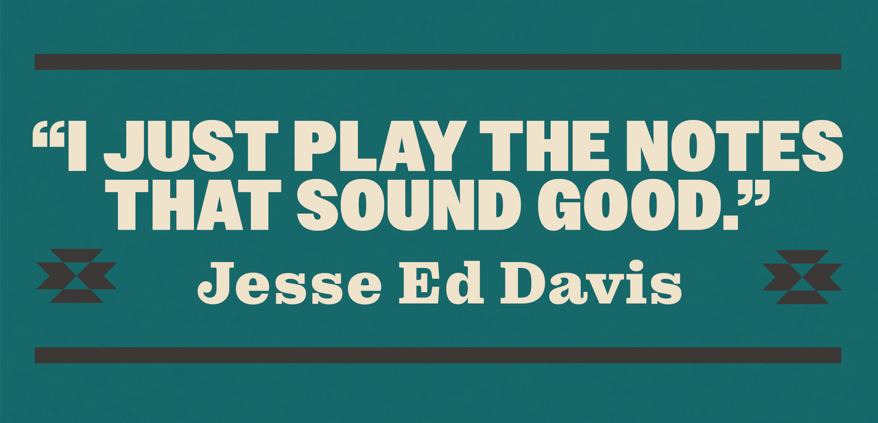 Jesse Ed Davis Just Play The Notes Sticker