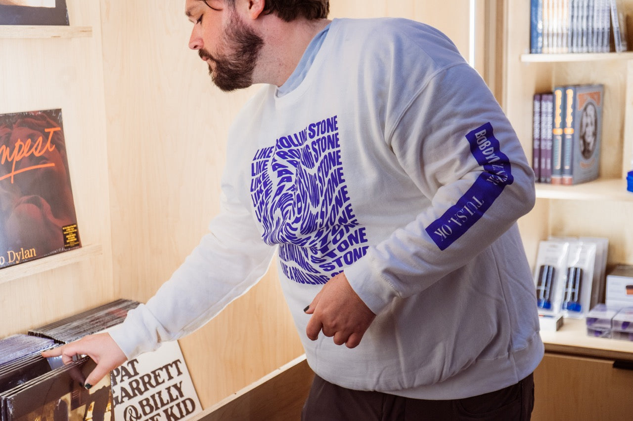 Like A Rolling Stone White Sweatshirt