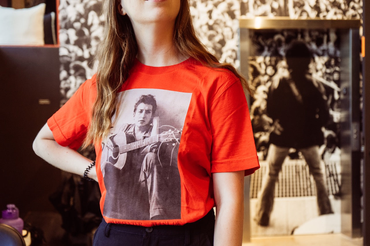 Bob Dylan by John Cohen Red Shirt