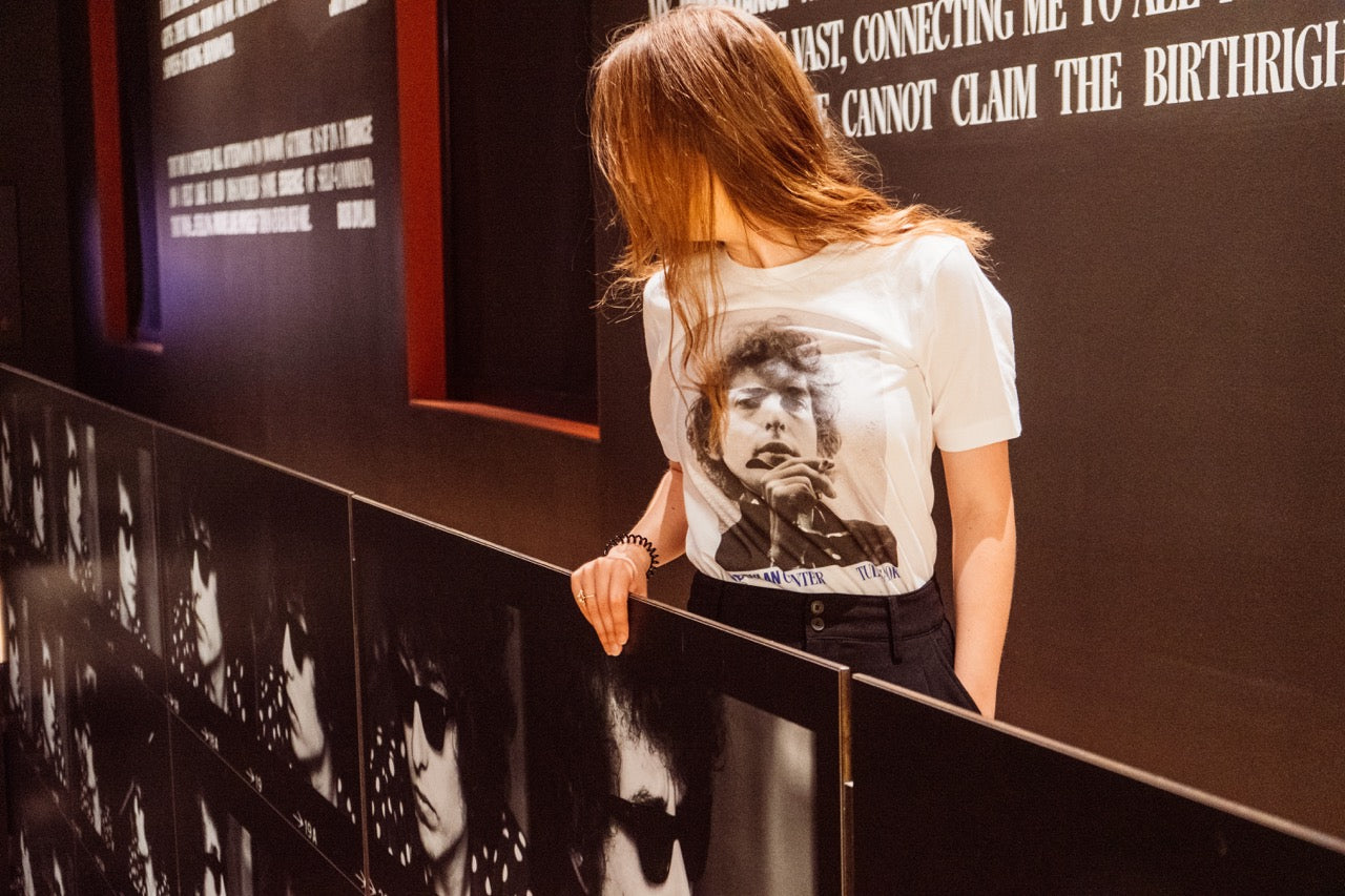 Bob Dylan by Dale Smith White Shirt